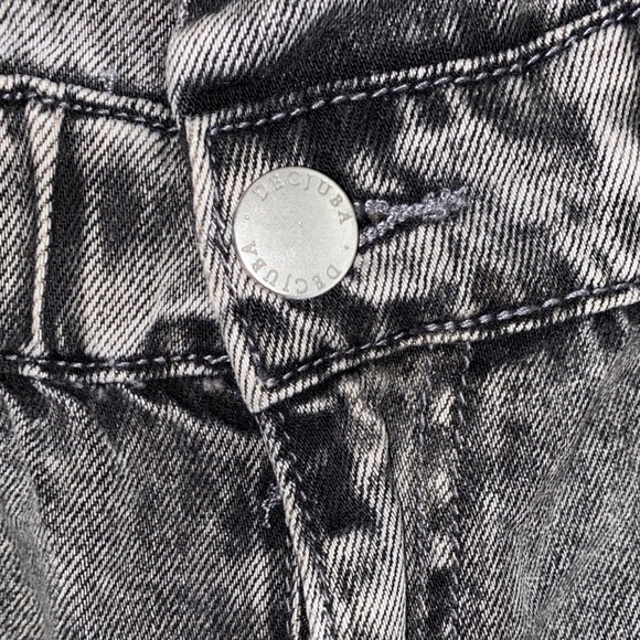 DECJUBA dark wash denim high waist shorts size 14 - Picture 2 of 6